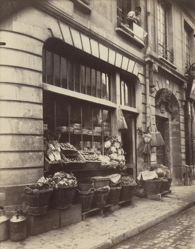 Boutique. 25 rue Charlemagne by Eugène Atget, photograph, 1910