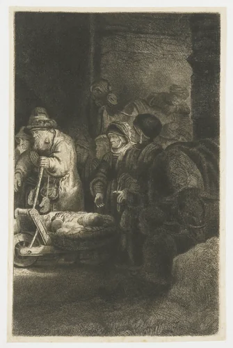 The Hundred Guilder Print: the ass, the camel and the wheelbarrow by Rembrandt van Rijn, print, 1775-1800