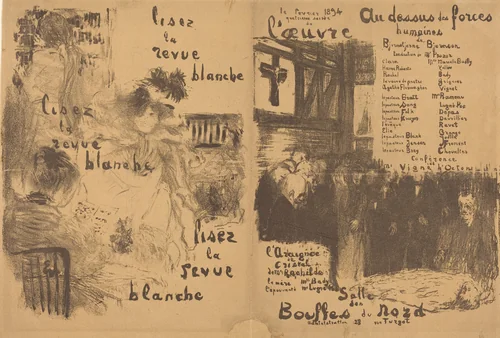 Au dessus des forces humaines; L'Araignée de cristal by Edouard Vuillard, print, 1894