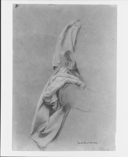 Drapery Study by George De Forest Brush, artwork, 1855-1941