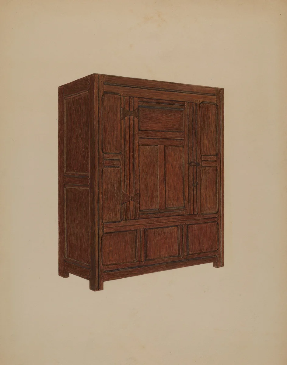 Cupboard by Meyer Goldbaum, index of american design, 1937