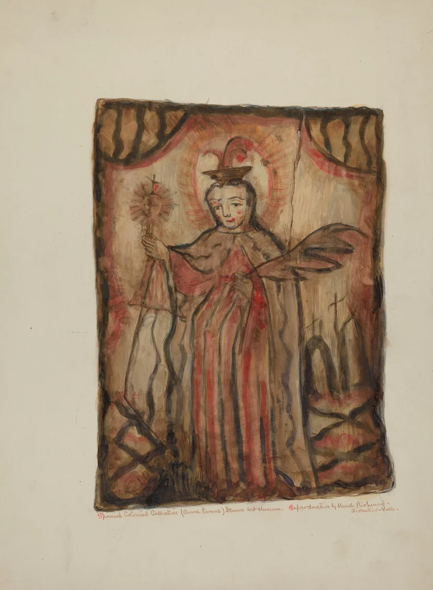 Santos Retablos by Maude Valle, index of american design, 1935-1942