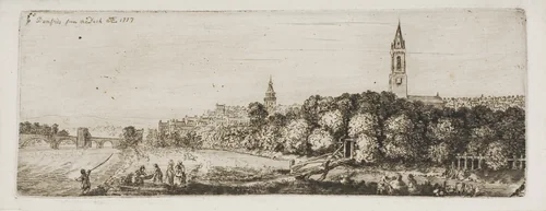 Dumfries from the Dock by John Clerk, print, 1748-1812