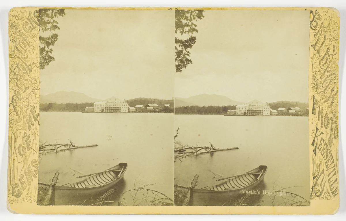Martin's Hotel, from the series "Gems of the Adirondacks" by Baldwin Photo, photograph, 1875-1899