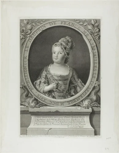 Monseigneur the Dauphin of France by Jean Daullé, print, 1730-1733