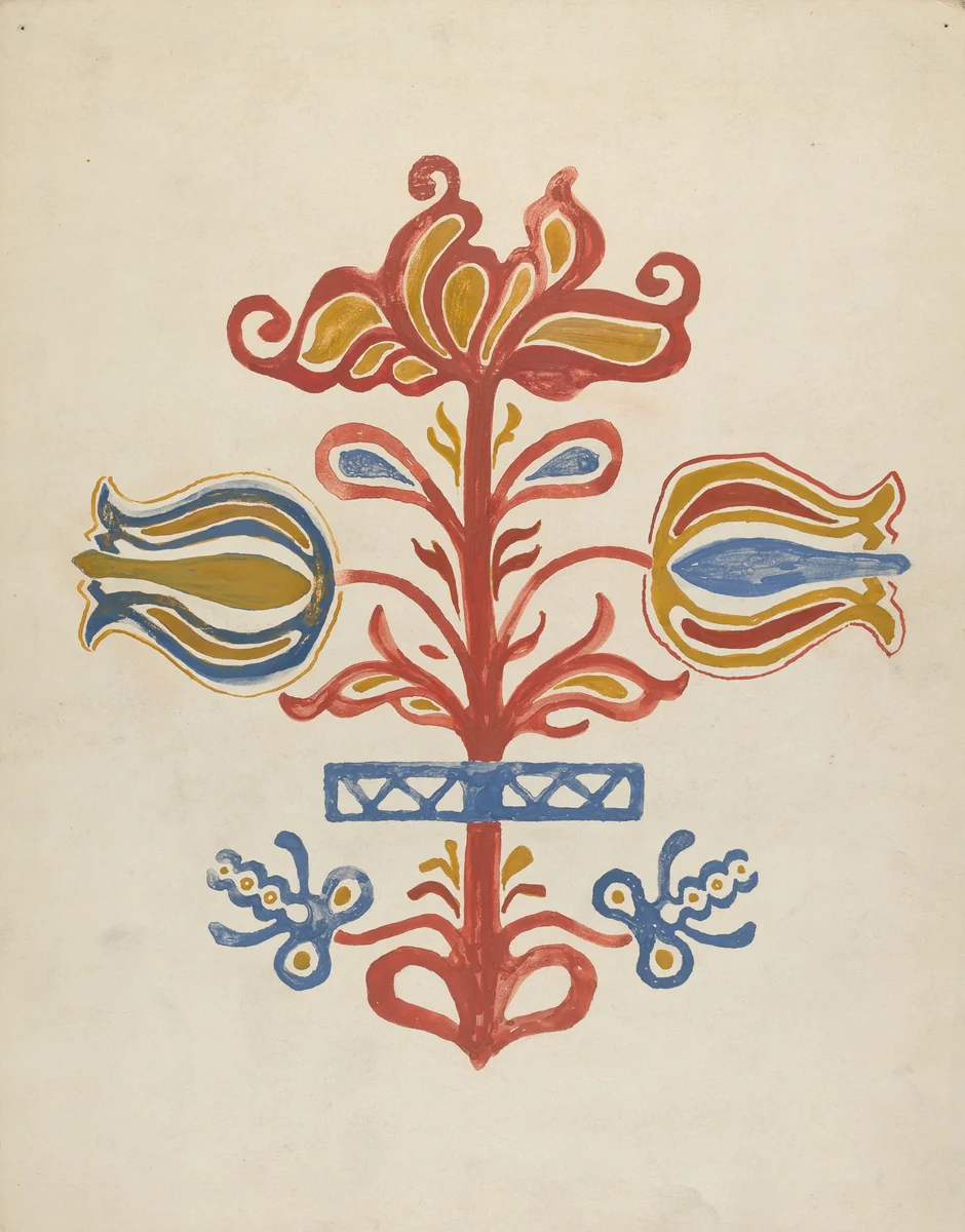 Design from Proposed Portfolio by American 20th Century, index of american design, 1935-1942