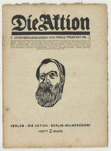 Die Aktion, vol. 10, no. 47/48 by Conrad Felixmüller, periodical, 1920