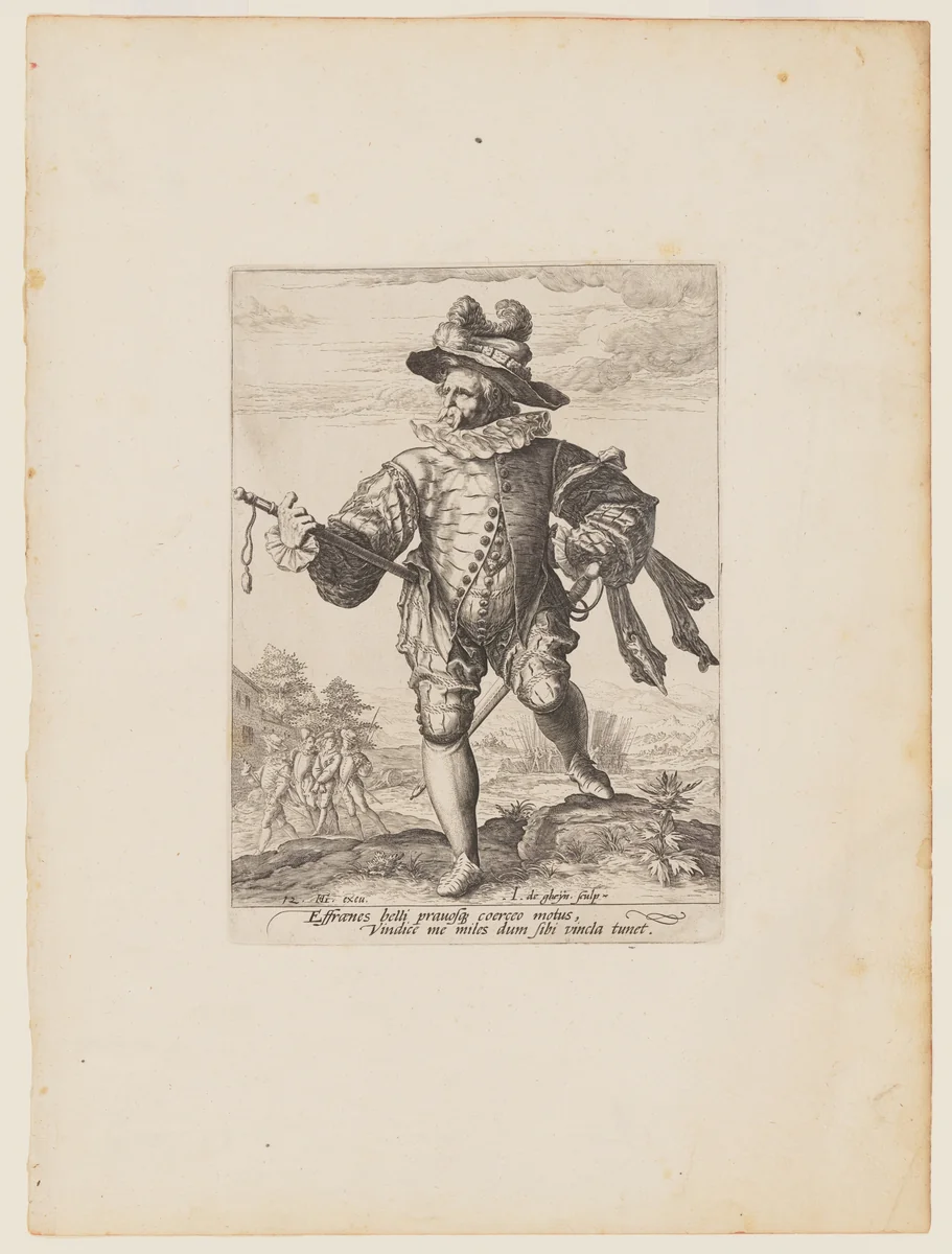 Provost, from Officers and Soldiers of the Bodyguard of Emperor Rudolph II by Jacques de Gheyn II, print, 1587