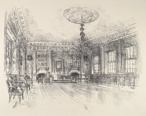 Signers' Room, Independence Hall by Joseph Pennell, print, 1912