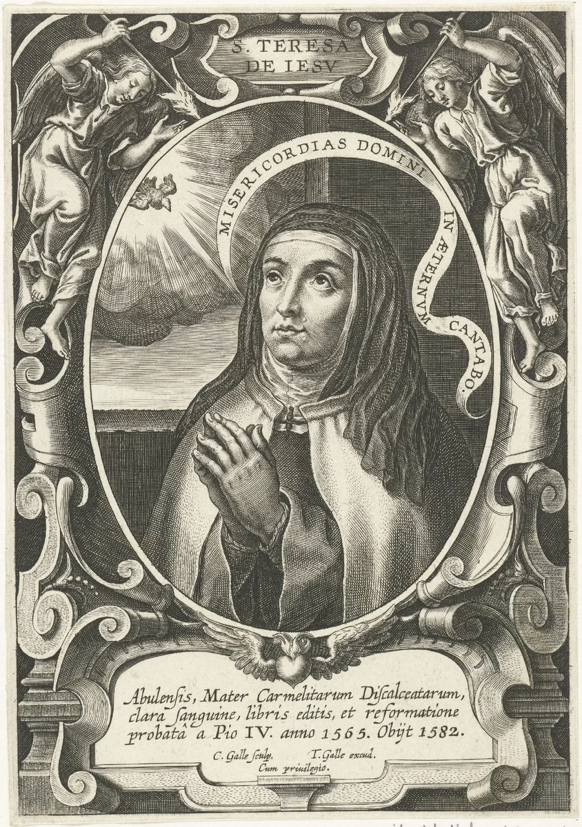 H. Theresia van Ávila by Unknown, print, 1586-1633