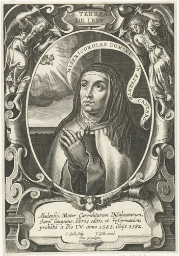H. Theresia van Ávila by Unknown, print, 1586-1633