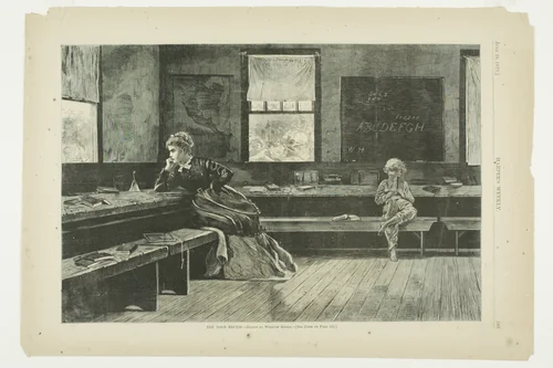 The Noon Recess by Winslow Homer, print, 1873