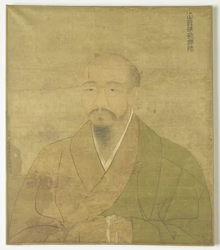 Portret van de zen priester-schilder Wu-Chun Fan. by Zhao Yongxian, painting, 1590