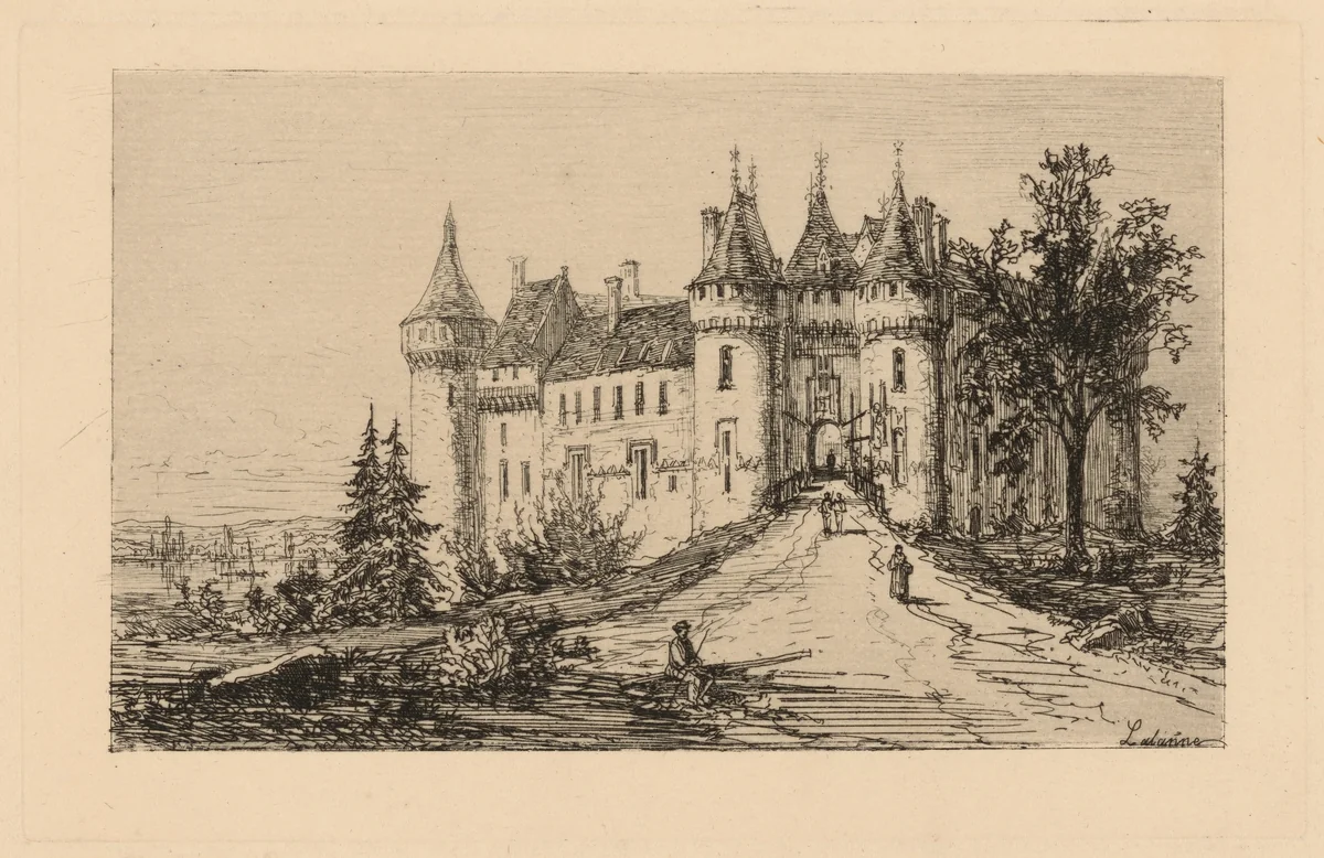 Château de Chaumont by Maxime Lalanne, print, 1869