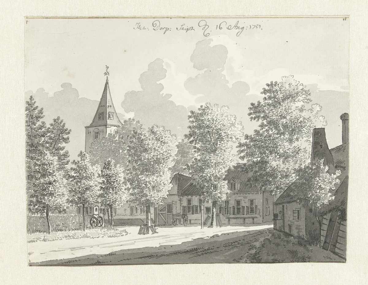 Gezicht te Zeist by Jan de Beijer, drawing, 1751