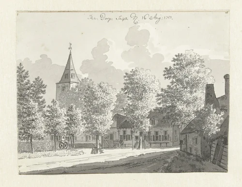 Gezicht te Zeist by Jan de Beijer, drawing, 1751