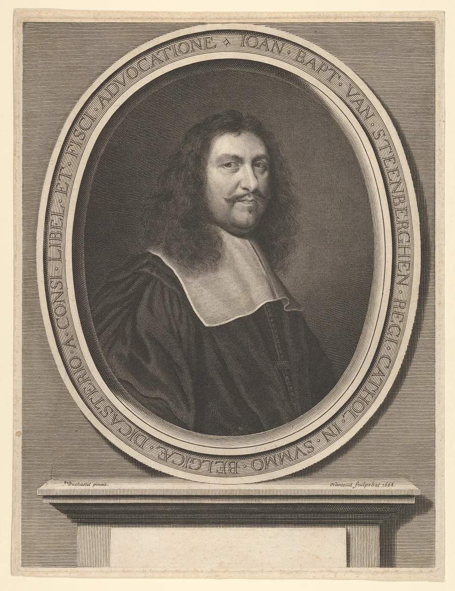 Jean-Baptiste van Steenberghen by Robert Nanteuil, print, 1668