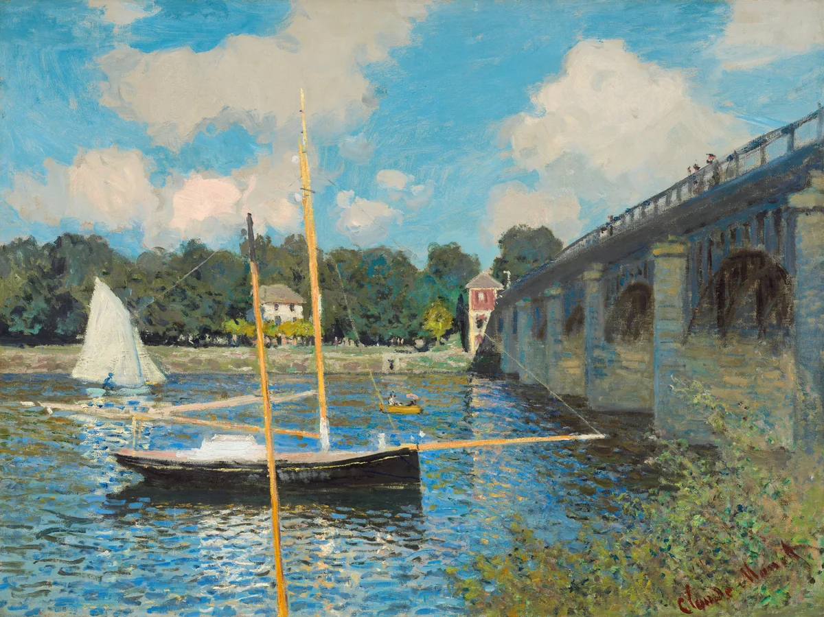 The Bridge at Argenteuil by Claude Monet, painting, 1874