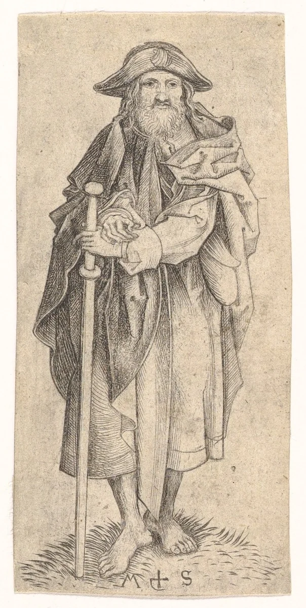 St. James the Greater by Martin Schongauer, print, 1470-1491