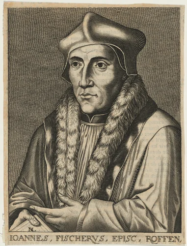 John Fisher, Bishop of Rochester by Nicolas de Larmessin IV, print, 1684-1755