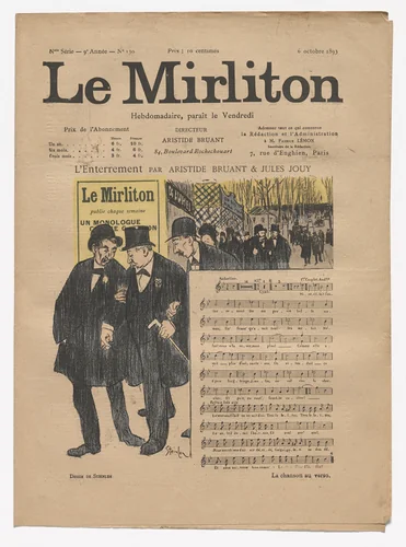 Le Mirliton, no. 130 by Théophile-Alexandre Steinlen, periodical, 1893