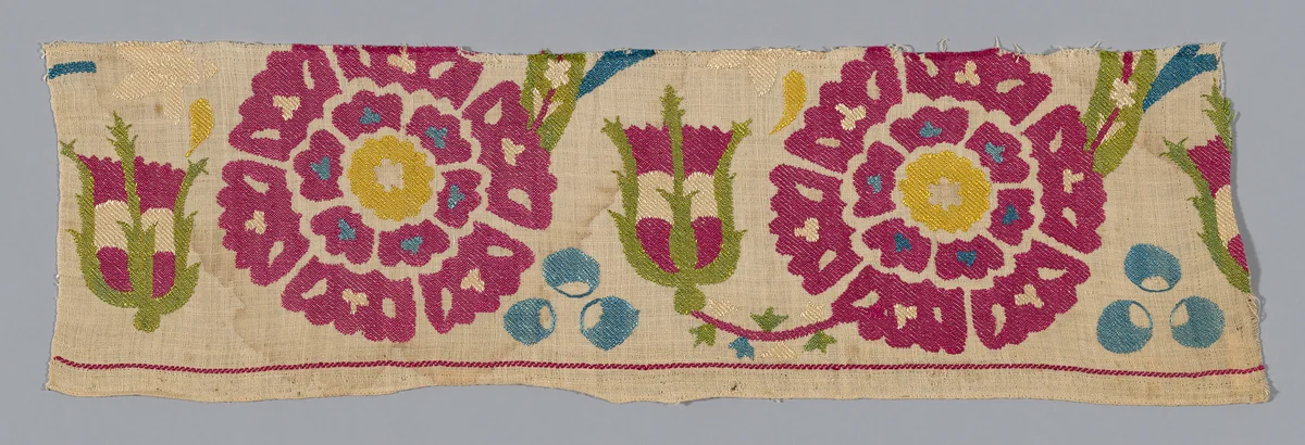 Fragment by Turkey, textile, 1601-1700