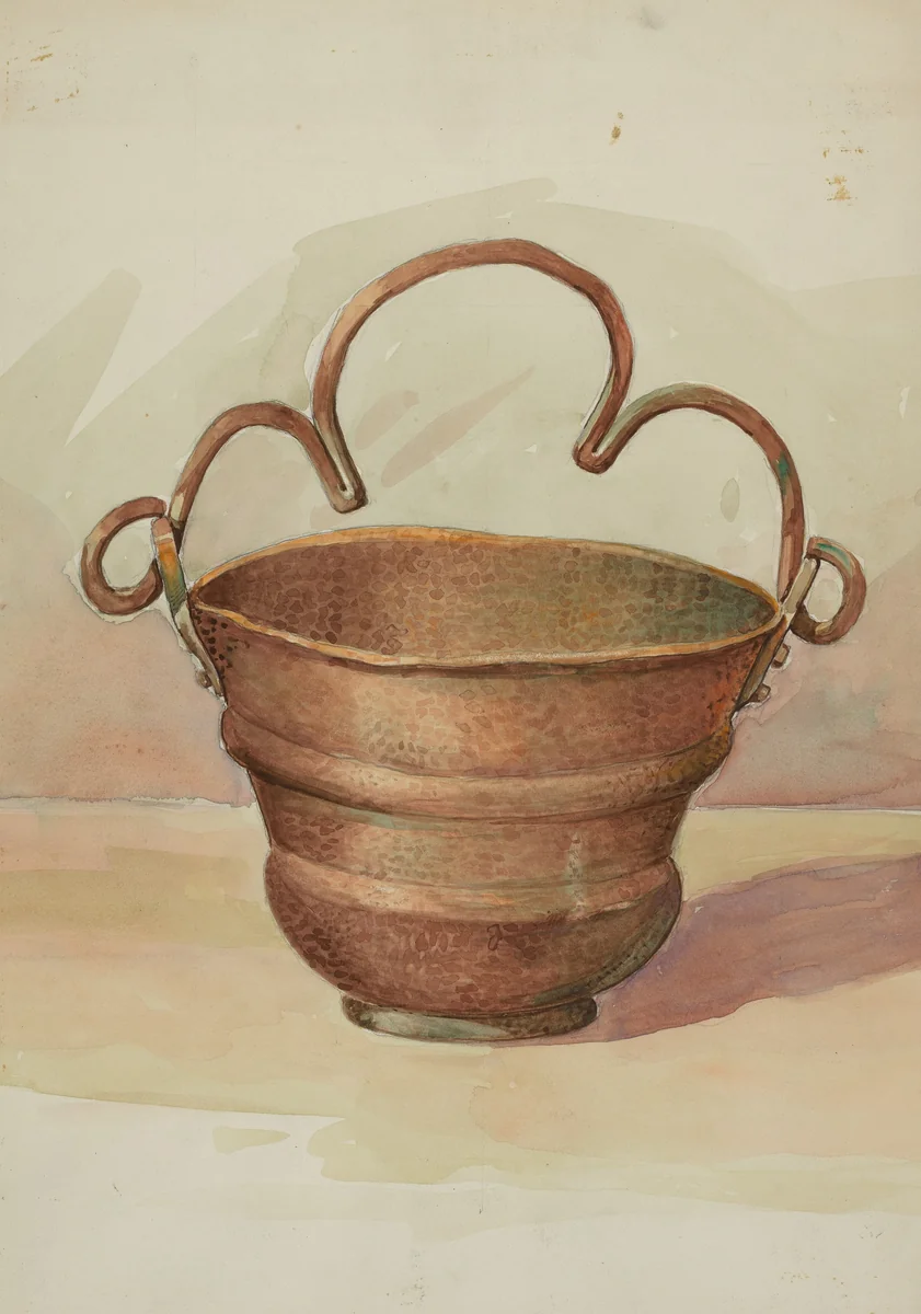 Holy Water Bucket by Dana Bartlett, index of american design, 1936