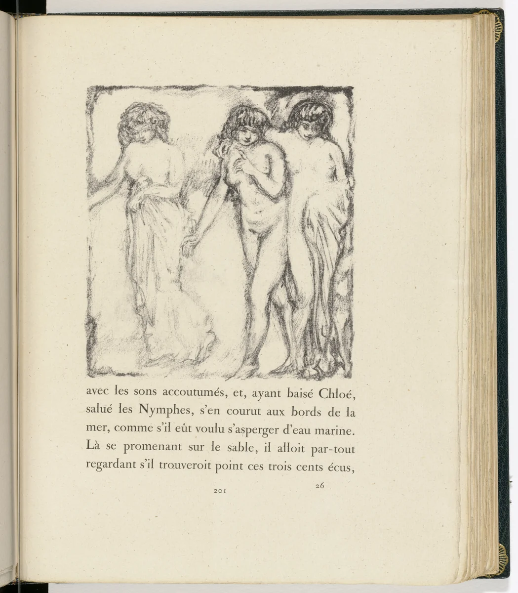 In-text plate (page 201) from Daphnis et Chloé by Pierre Bonnard, illustrated book, 1902