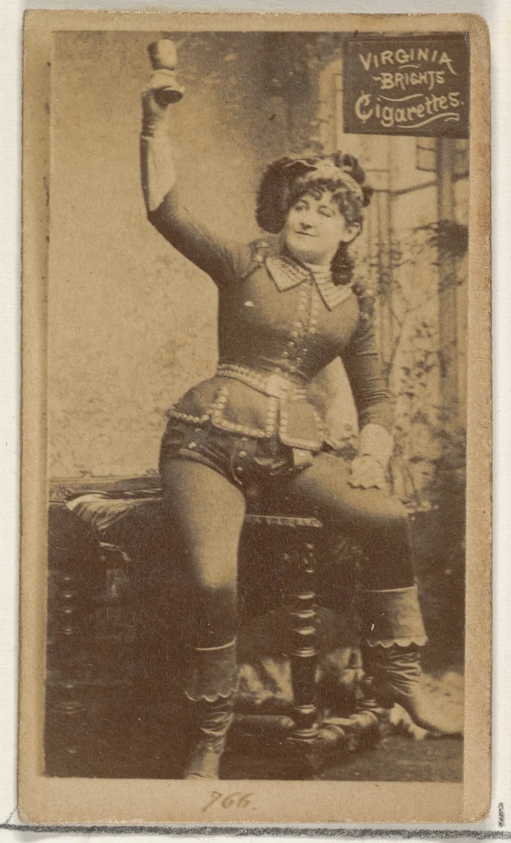 Card 766, from the Actors and Actresses series (N45, Type 2) for Virginia Brights Cigarettes by Allen & Ginter, photograph, 1885-1891