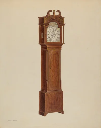 Tall Clock by Arthur Johnson, index of american design, 1938