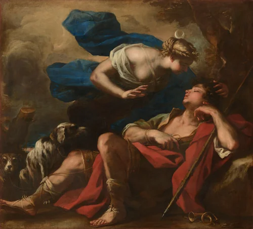 Diana and Endymion by Luca Giordano, painting, 1675-1680