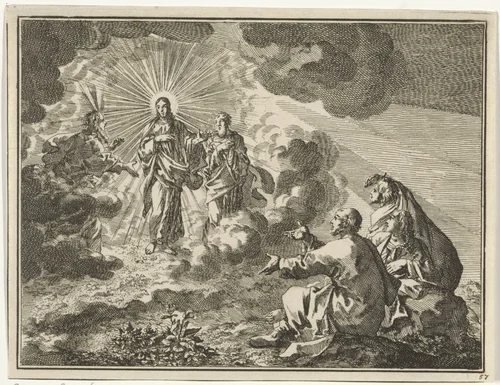 Verheerlijking van Christus by Jan Luyken, print, 1712