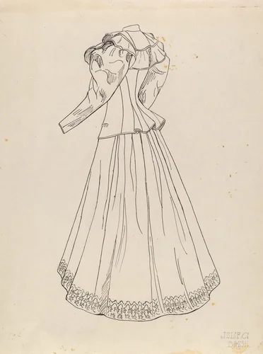 Dress by Julie C. Brush, index of american design, 1938