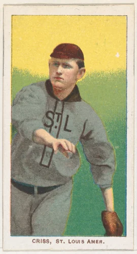 Criss, St. Louis, American League, from the White Border series (T206) for the American Tobacco Company by American Tobacco Company, print, 1909-1911