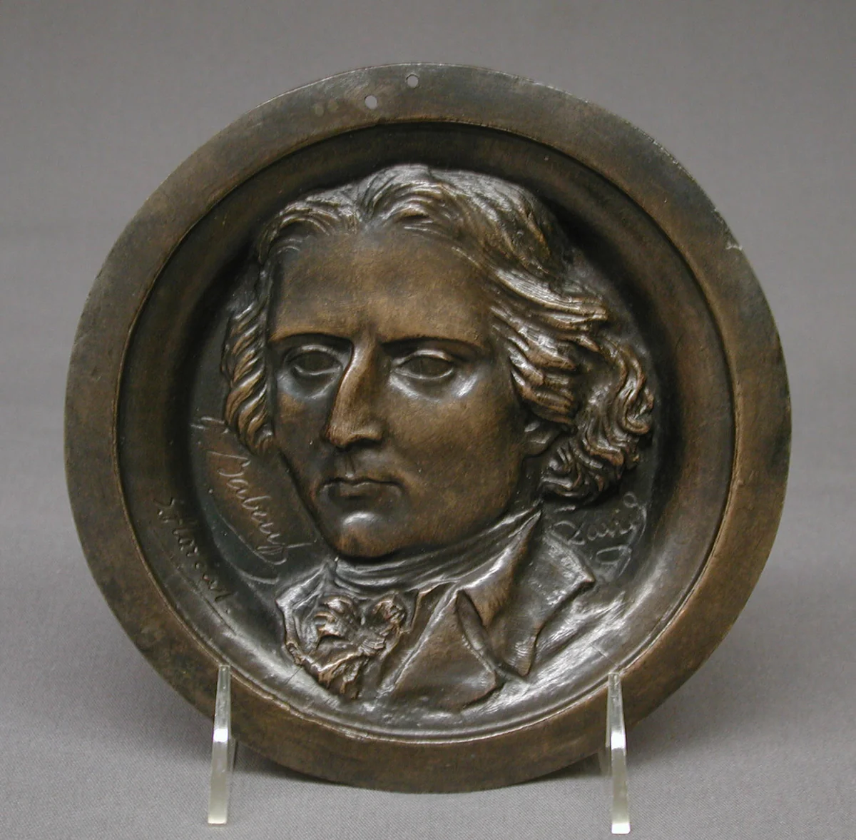 François-Noël Babeuf by Pierre-Jean David d'Angers, metalwork, 1844-1856