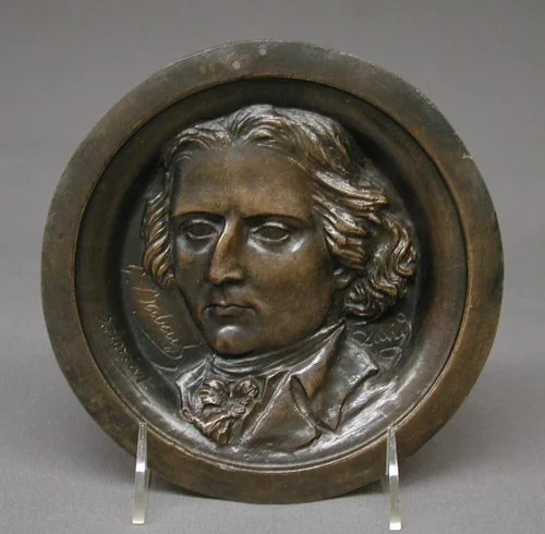 François-Noël Babeuf by Pierre-Jean David d'Angers, metalwork, 1844-1856