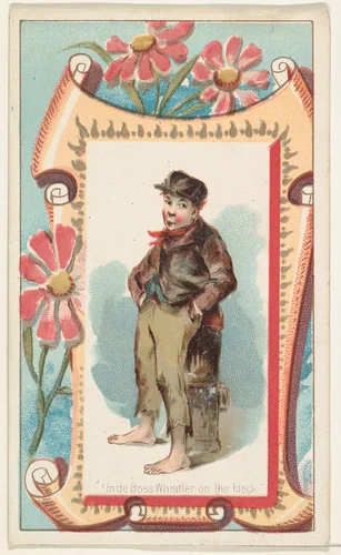 "I'm de Boss Whistler on the block," from the Terrors of America set (N136) issued by Duke Sons & Co. to promote Honest Long Cut Tobacco by W. Duke, Sons & Co., print, 1888-1889