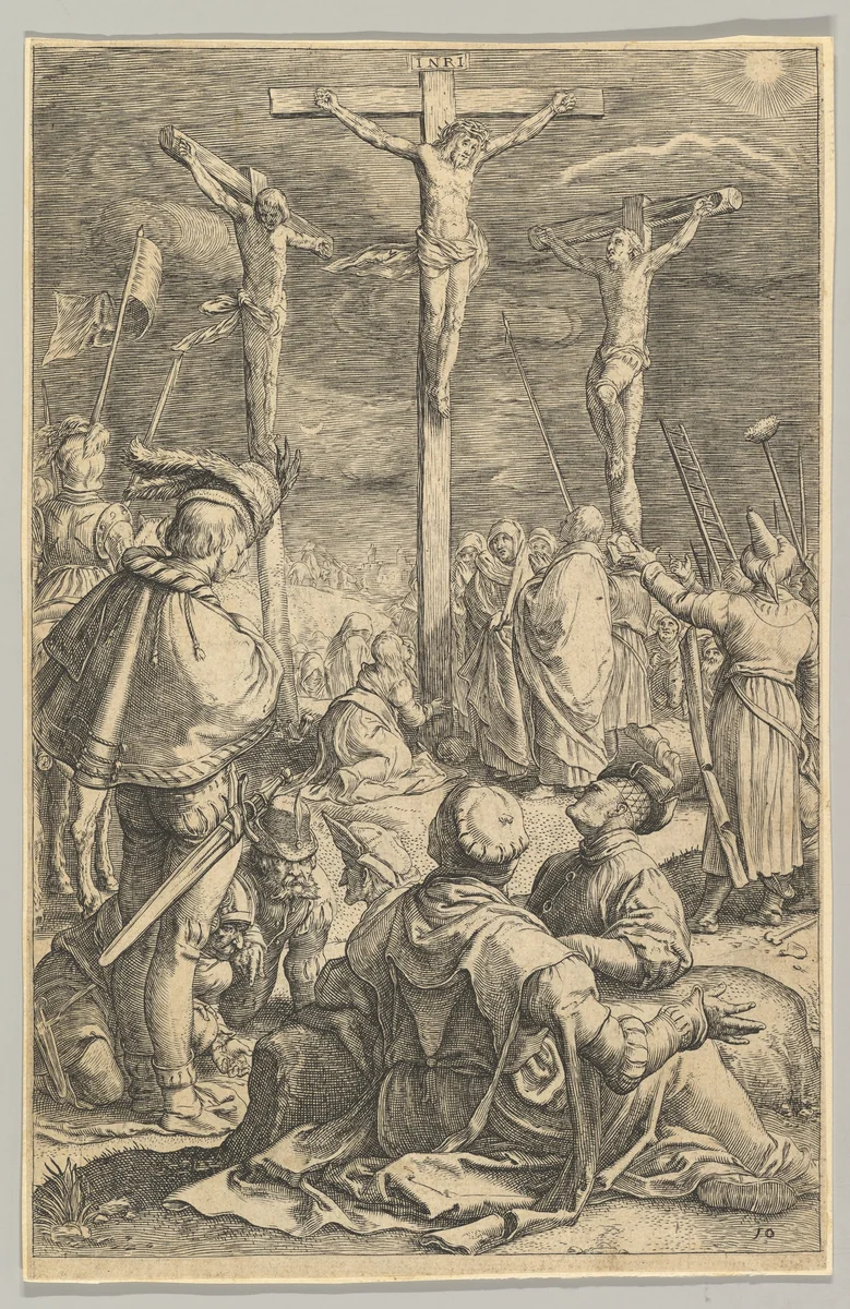 Christ on the Cross, from "The Passion of Christ" by Ludovicus Siceram, print, 1618-1628