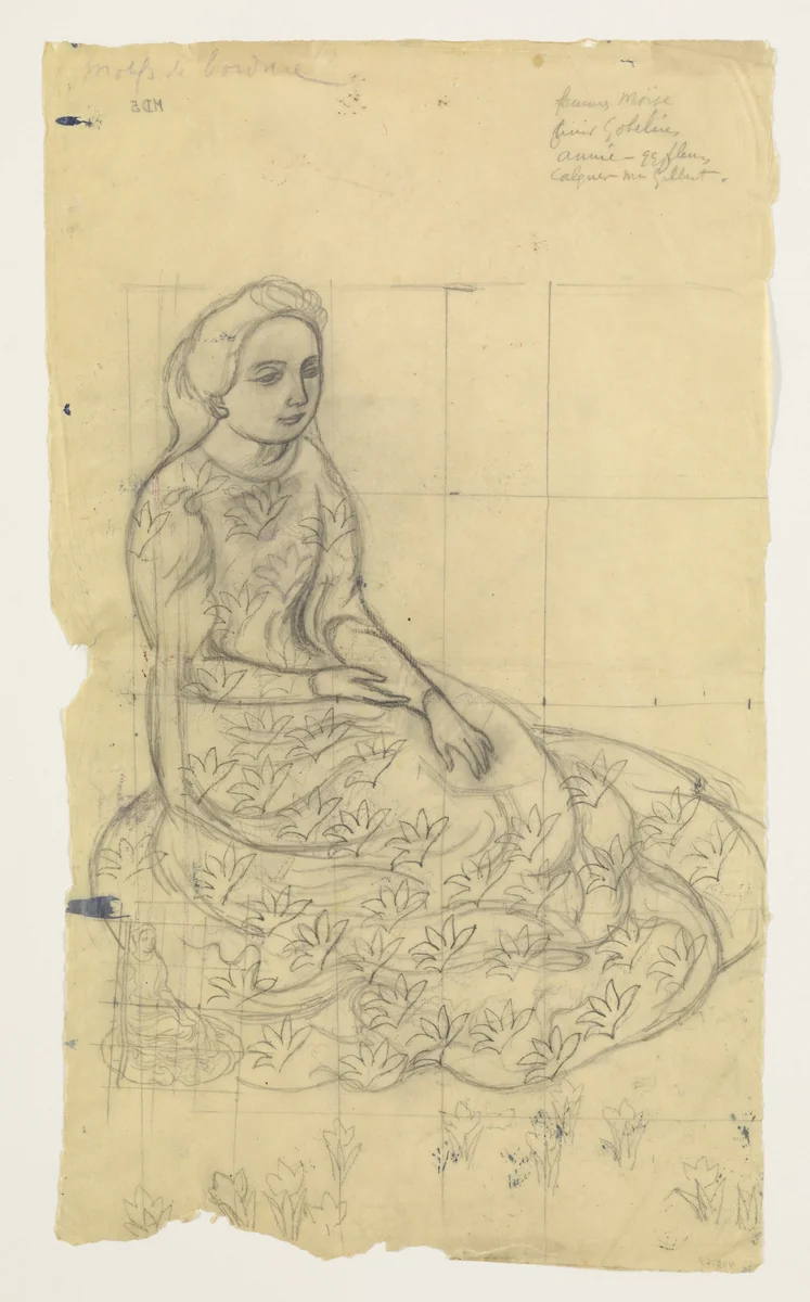 Marthe by Maurice Denis, drawing, 1893