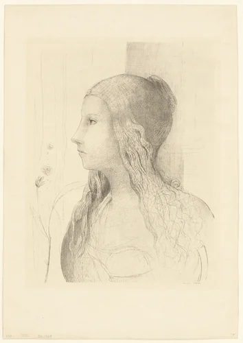 Brünnhilde by Odilon Redon, print, 1894