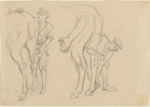Studies for "Scots Grey" by John Singer Sargent, drawing, 1918