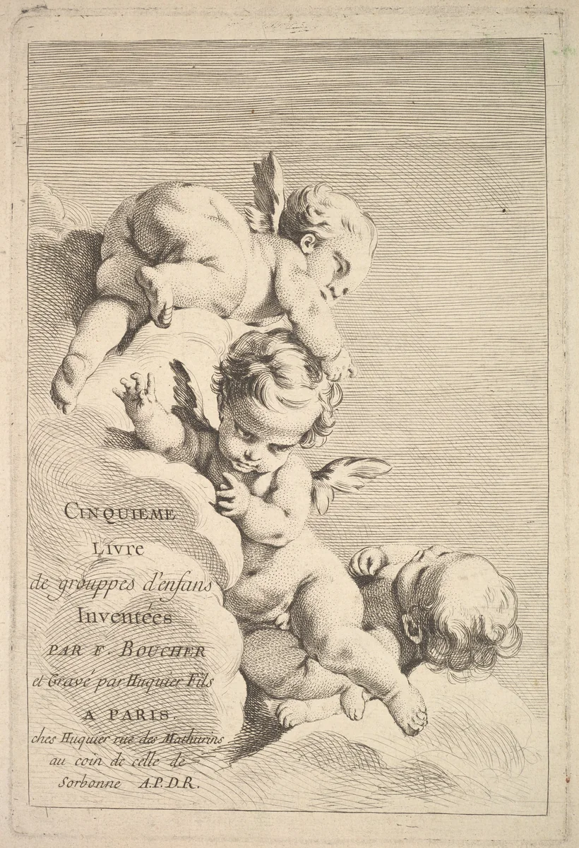 Frontispiece by Jacques Gabriel Huquier, print, 1745-1800