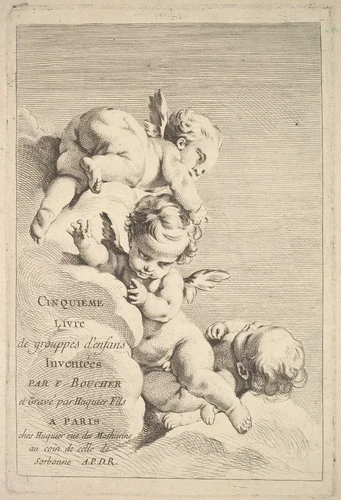 Frontispiece by Jacques Gabriel Huquier, print, 1745-1800