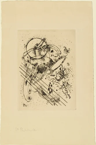 Etching with Five Diagonals (Radierung mit fünf Diagonalen) by Wassily Kandinsky, print, 1922