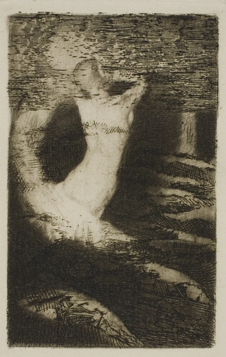 Passage of a Soul by Odilon Redon, print, 1891