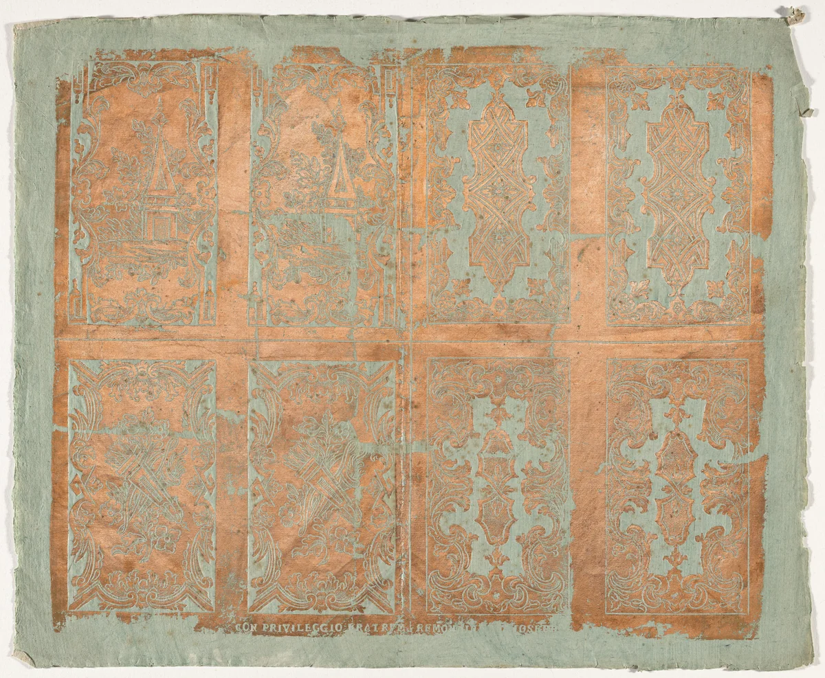 Endpaper by Giovanni Battista Remondini; Giovanni Antonio Remondini, print, 1760