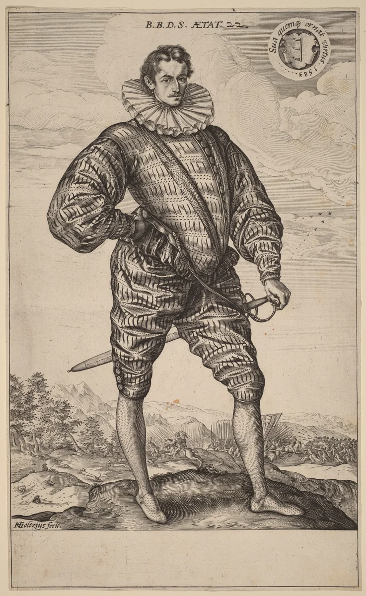 Balthasar Bathory de Somlyo by Hendrick Goltzius, print, 1583