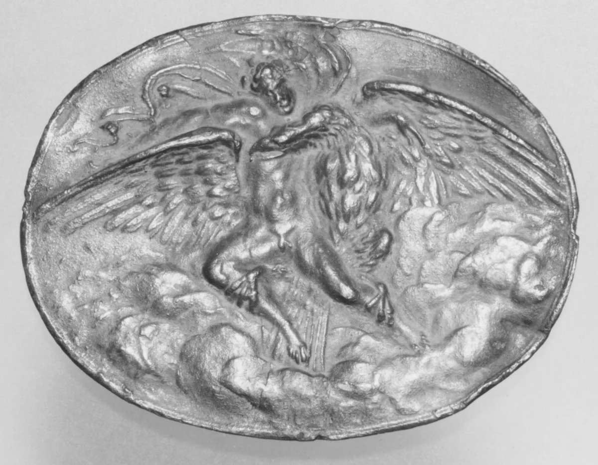 The Rape of Ganymede by Giovanni Bernardi, metalwork, 1500-1599