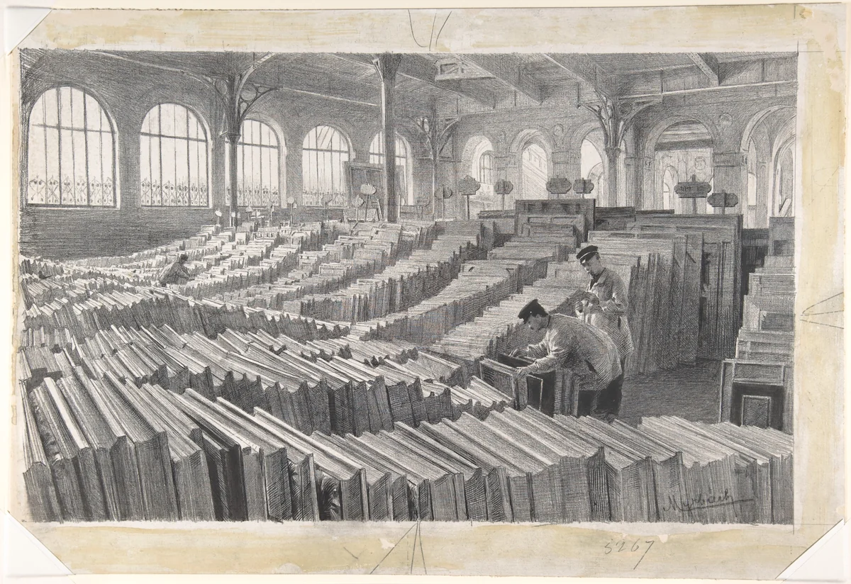 Candidates for Admission to the Paris Salon by Felicien Myrbach-Rheinfeld, drawing, 1870-1909