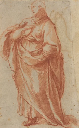 Prudence [verso] by Giovanni Alberti, drawing, 1596-1601